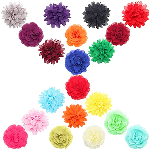 20Pcs Dog Collar Flowers, AngleKai Pet Flower Bow Ties 2 Style Multi-Color Dog Flower Collar Grooming Accessories Dog Flower Bows Collar