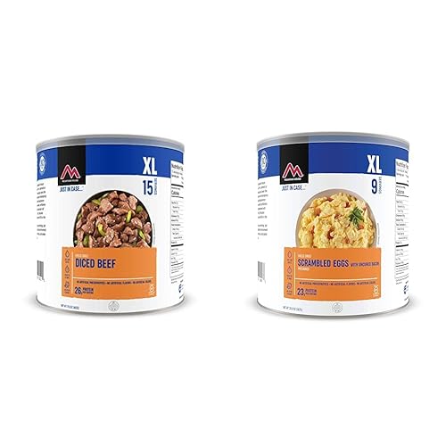 Miniatura 8 de Mountain House Pollo cocido en cubitos  Alimentos de supervivencia liofilizados y de emergencia  Lata #10  Sin gluten, 30235-Salchicha de cerdo y