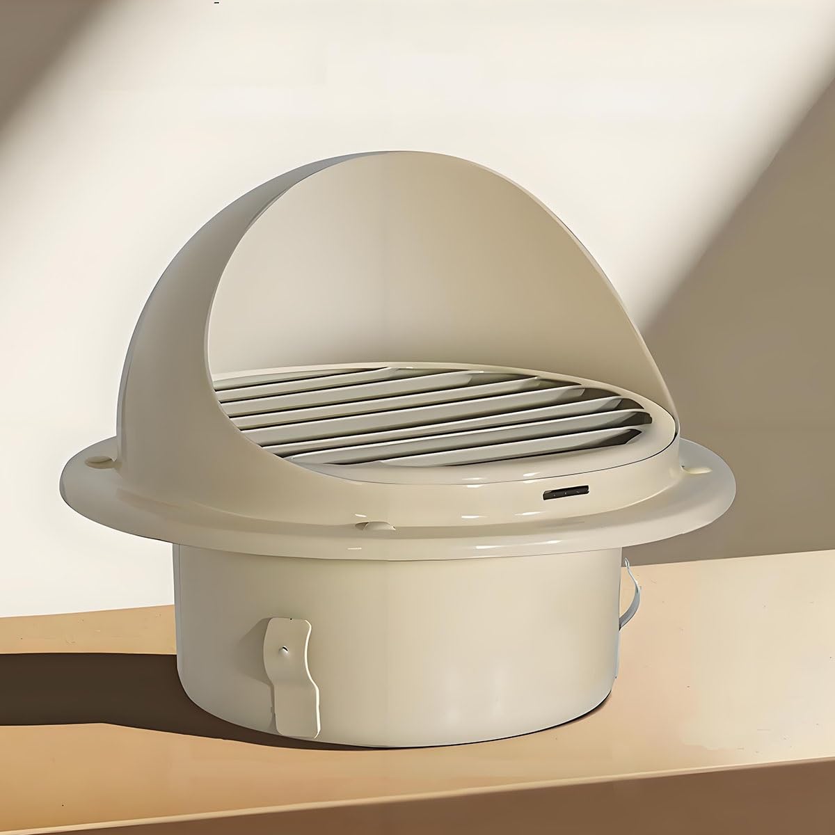 Rejilla de ventilación de Acero Inoxidable de 80 mm a 300 mm, Rejilla de ventilación Redonda de 100 mm con mosquitera y Cierre, Rejilla de ventilación de Acero Inoxidable para Cocina, baño