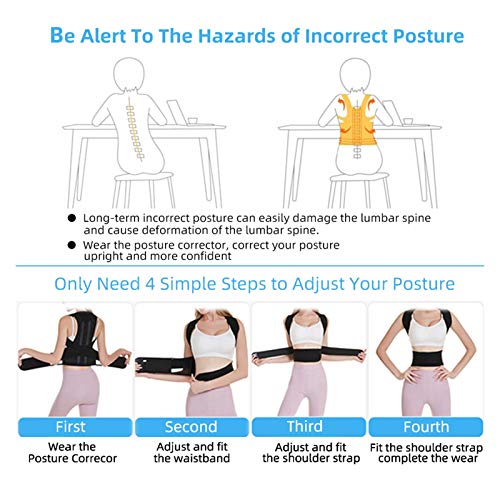 Correcteur de posture de la colonne vertébrale en textile haute performance