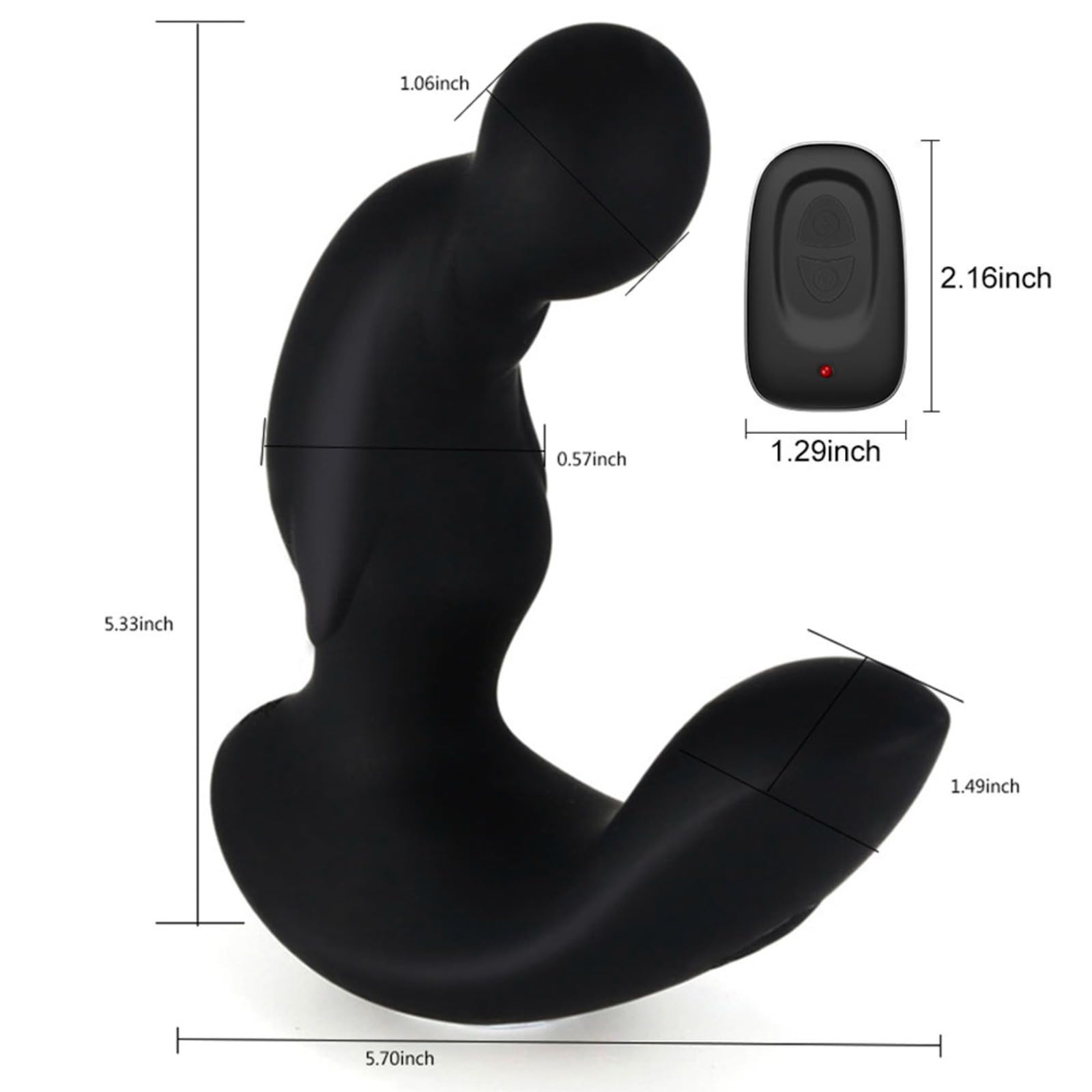 Plug anale Vibratore Butt Plug Per Uomo Plug anale vibrante maschile Giocattoli erotici Sex Shop 360 Ruota Masturbatore Butt Plug