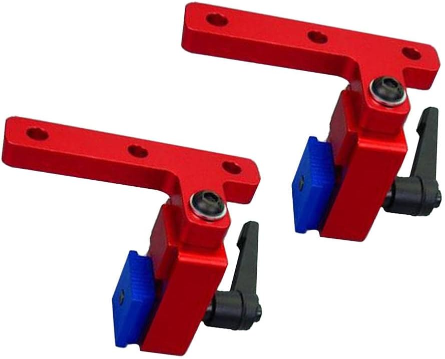 2 unids Miter Track Stop T-Ranura T-Tracks Stop Chute Locator Aleación de aluminio Conector de respaldo Carril guía de carpintería ranura en T para