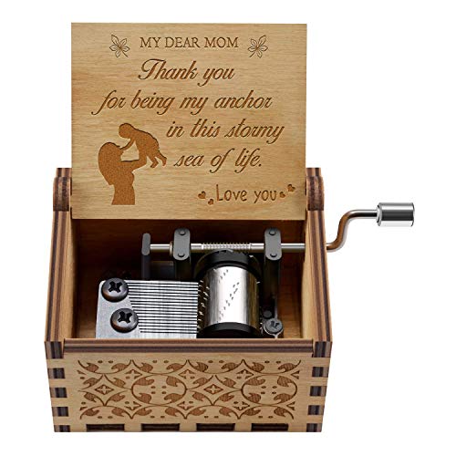 You are My Sunshine Hand Crank Music Box for Mom Unique Sunshine Gifts