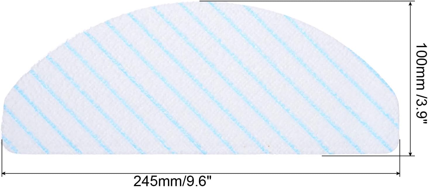 MECCANIXITY 50Pcs Disposable Cloths Mop Pads Fiber Robot Vacuum Cleaner Accessories for Deebot T8/T8+/T8 AIVI/N8/ N8 Pro/ N8 Pro+/T9 /T9+/ X1 Plus/ T10 Plus Replacement Pads