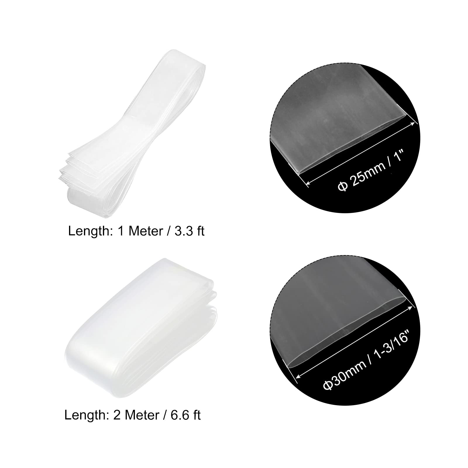 Gaine Thermorétractable QUARKZMAN - 1/2 Pouce X 33 Pieds, Ratio 2:1, Polyoléfine Orange