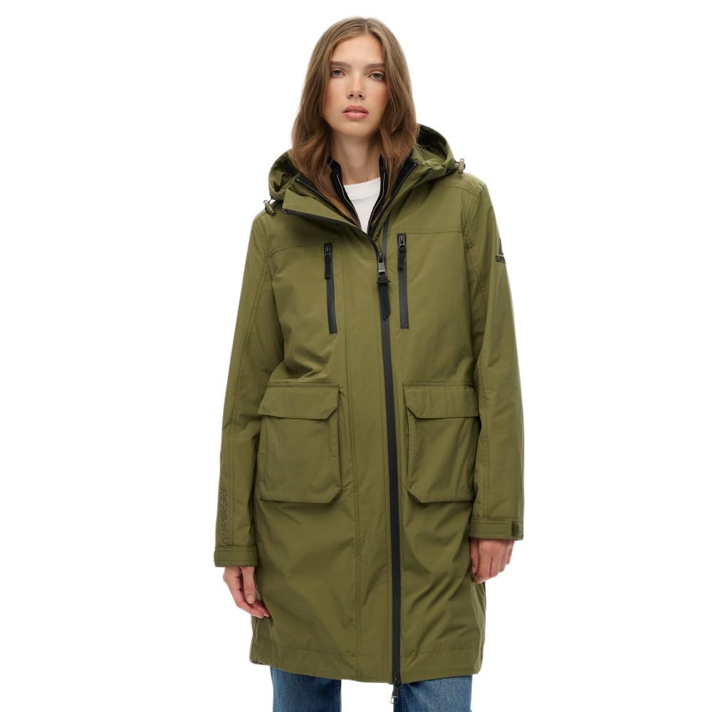 Superdry Longline Shell Parka XL Green