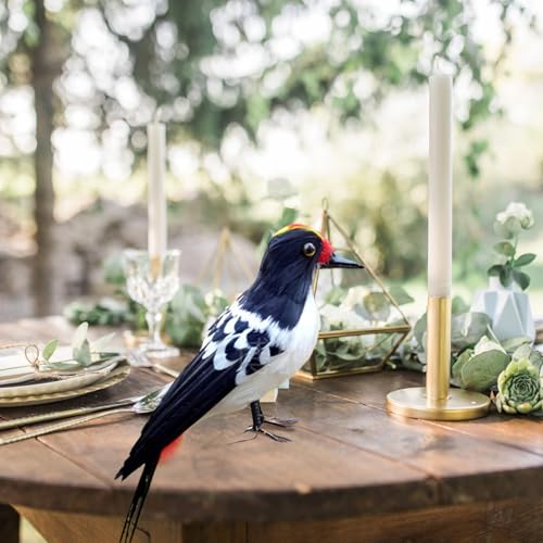 Pájaro carpintero decorativo de 14 pulgadas para disuasión en césped y huertos 6