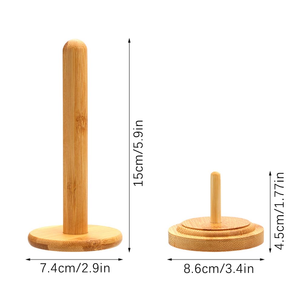 Wooden Yarn Holder, Wood Yarn Holder with Twirling Mechanism, Yarn Ball Holder for Knitting and Crocheting Projects, Smooth Rotating Yarn Organizer