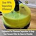 Delmar Tools Low Profile Dust Separator With Lifetime Warranty, Wet/Dry Shop Vacuums, 99% Efficiency, Included 90° Adapter and 2.5