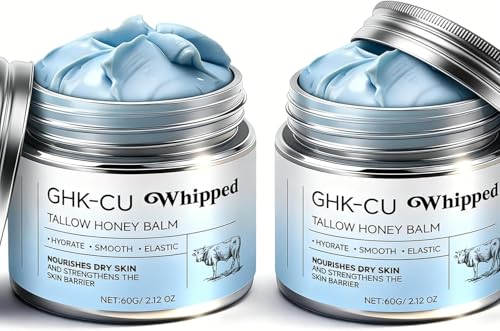 Bálsamo de Sebo con Péptidos de Cobre GHK-Cu: Enriquecido con Sebo de Ganado de Pastoreo, Miel de Manuka y Vitamina E — Hidratación Profunda para Rostro y Cuerpo