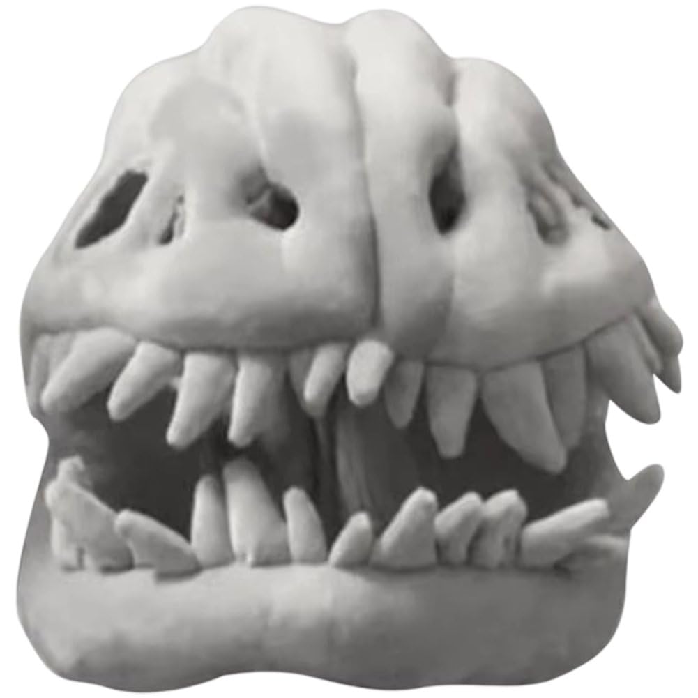 Szkielet dinozaura nakrycie głowy, Halloween dinozaur czaszka rekwizyty cosplay, szkielet 3D, pluszowy kapelusz, akcesoria do przebrania