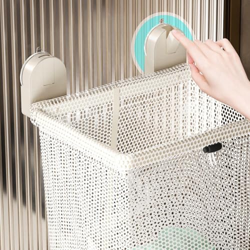 Cesta de malla para esquina de baño y balcón ordenado 7