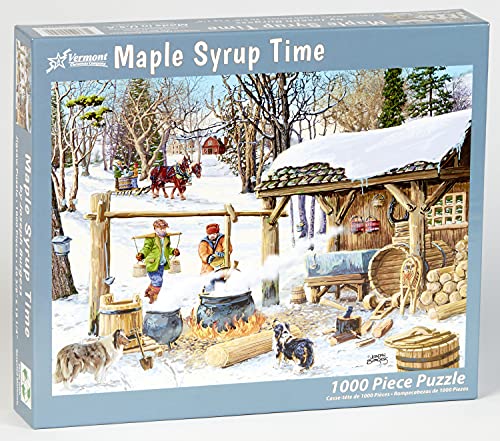 Vermont Christmas Company Maple Syrup Time Jigsaw Puzzle 1000 Piece - Image 3