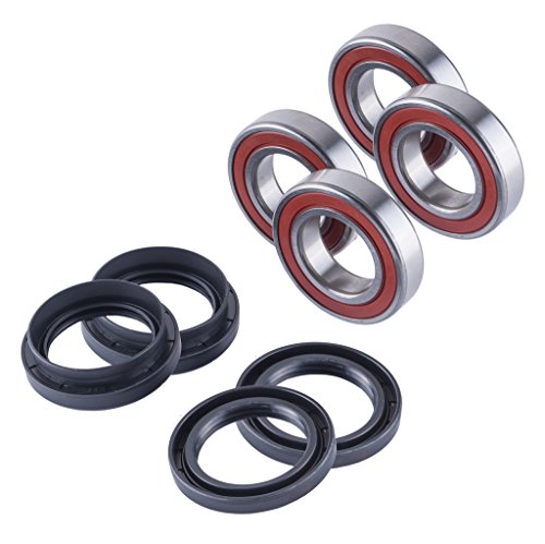 East Lake Axle front wheel bearings & seals kit compatible with Yamaha Rhino 450/660 / 700 2004-2013