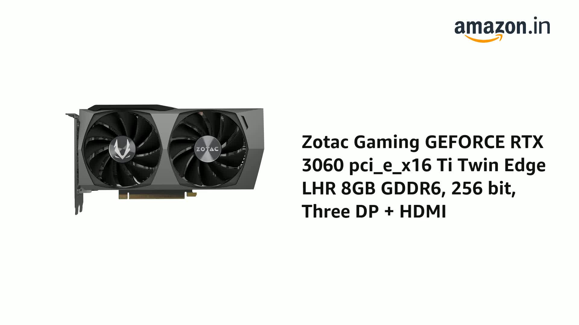 Amazon.in: Buy Zotac Gaming GEFORCE RTX 3060 Ti Twin Edge LHR