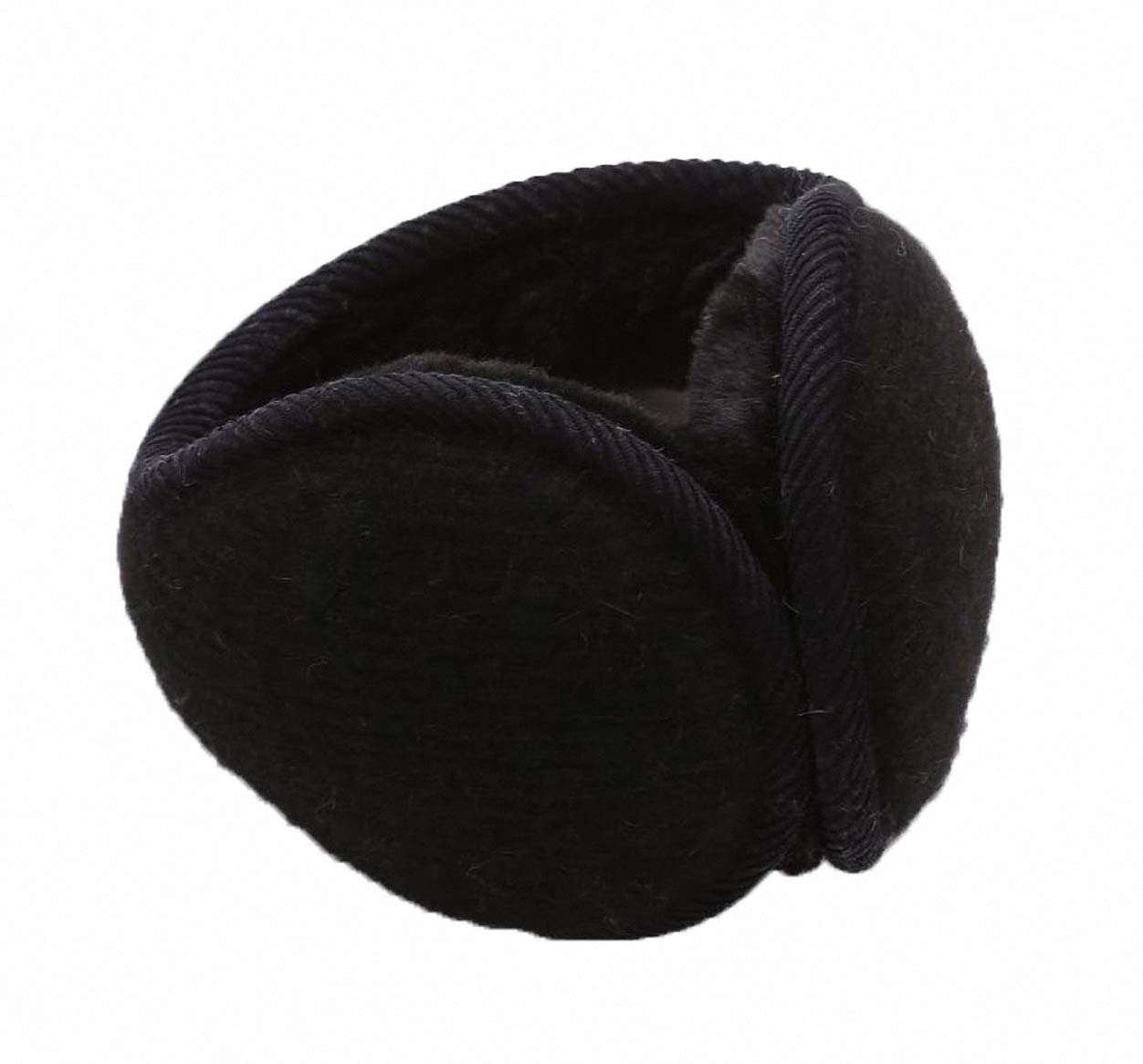 Ulalaza Unisex Foldable Ear Warmer Earmuffs for Men Women Winter Accessory Outdoor Adjustable Wrap Behind The Head Style