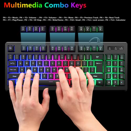 Reviews for Cakce RGB 89 Keys Backlit Gaming Keyboard and Mouse