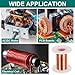 MECCANIXITY 42 AWG Magnet Wire, 42 Gauge Enameled Copper Wire, 2 oz Magnetic Coil Wire for Transformer, Motor, Electric, 155C(311F)