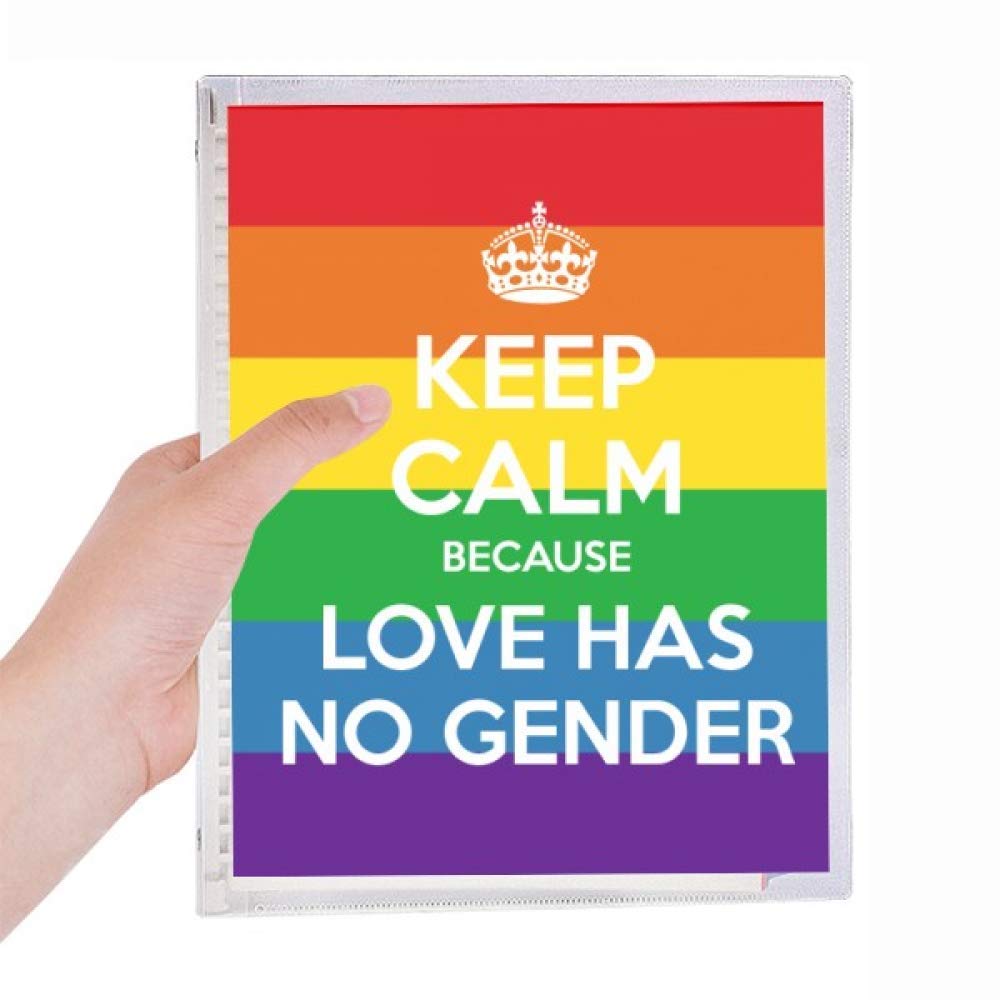 Carnet à spirales LGBT rechargeable aux couleurs arc-en-ciel