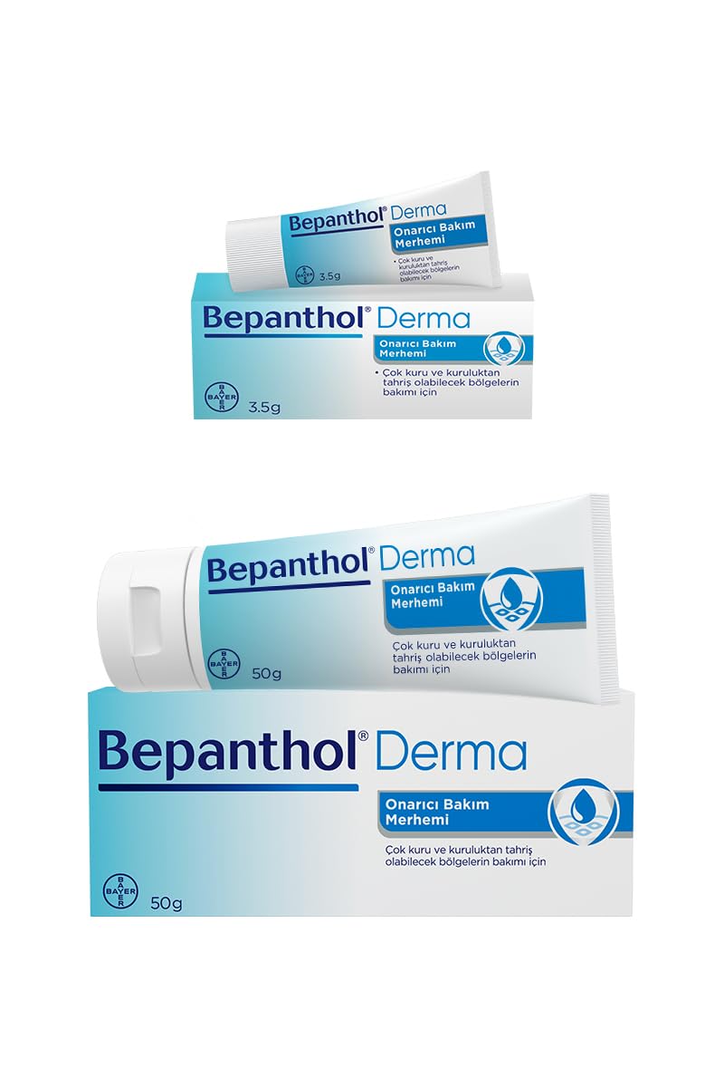 Bepanthol Derma Onarıcı Bakım Merhemi 50 gr + 3 Adet Onarıcı Bakım Merhemi 3,5 gr