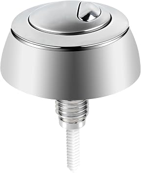 Adjustable Dual Flush Toilet Cistern Push Button for Siamp for Optima 49 Toilet Push Button Dual Flush Systems 16-50mm Toilet Push Button (Silver)