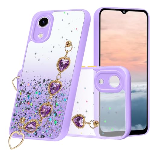 Coque Samsung A03 Core antichoc transparente violette pour éviter les bris d'écran
