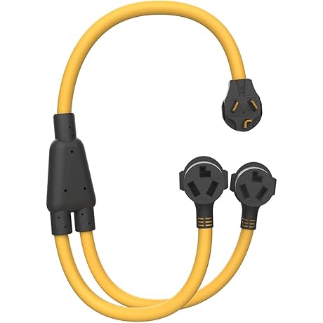 ACKING 3 Prong Dryer Y Splitter 3 FT, NEMA10-30P Male to Two...