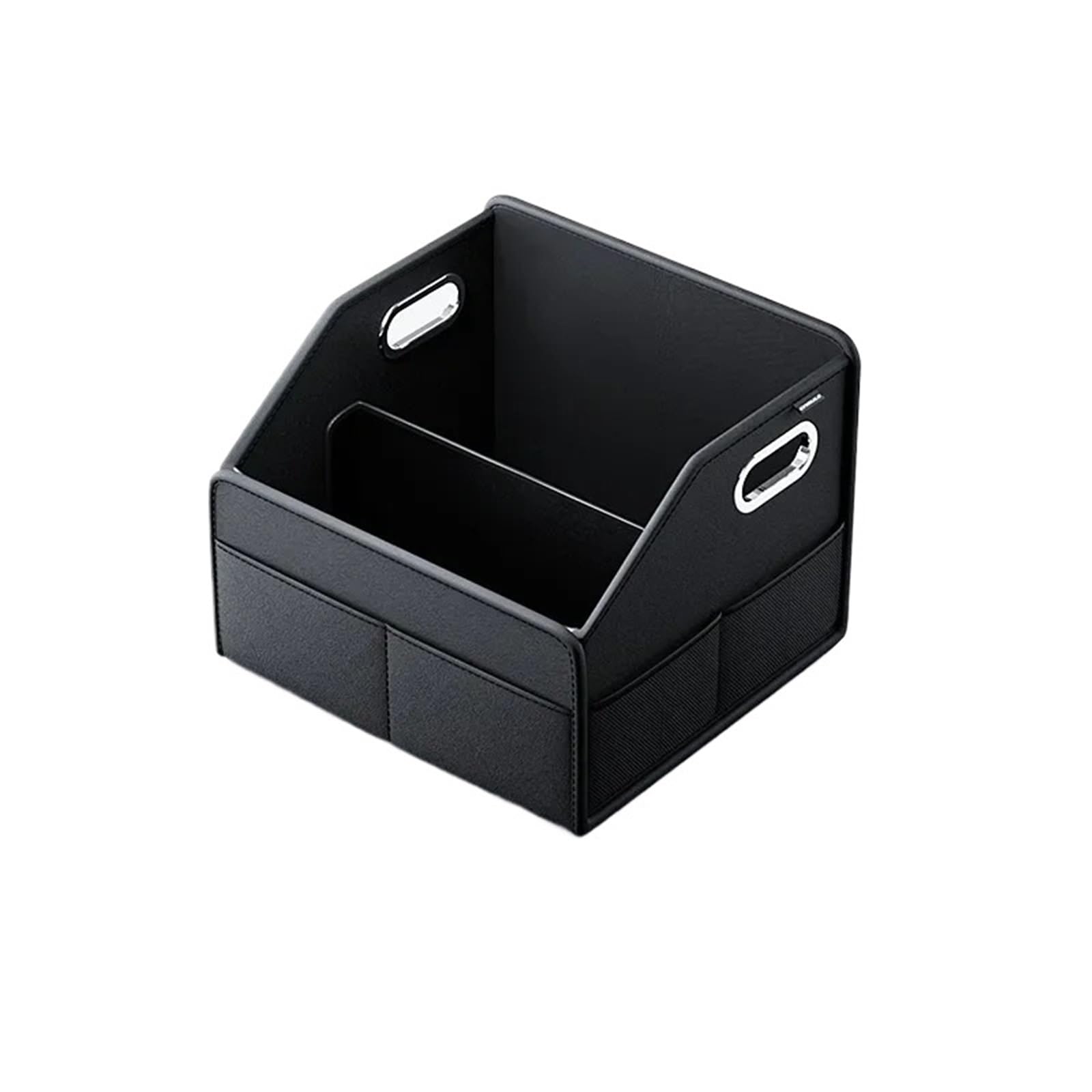Organizador de maletero de coche, caja de almacenamiento de cuero sintético, plegable, para maletero de coche, para respaldo de asiento de coche