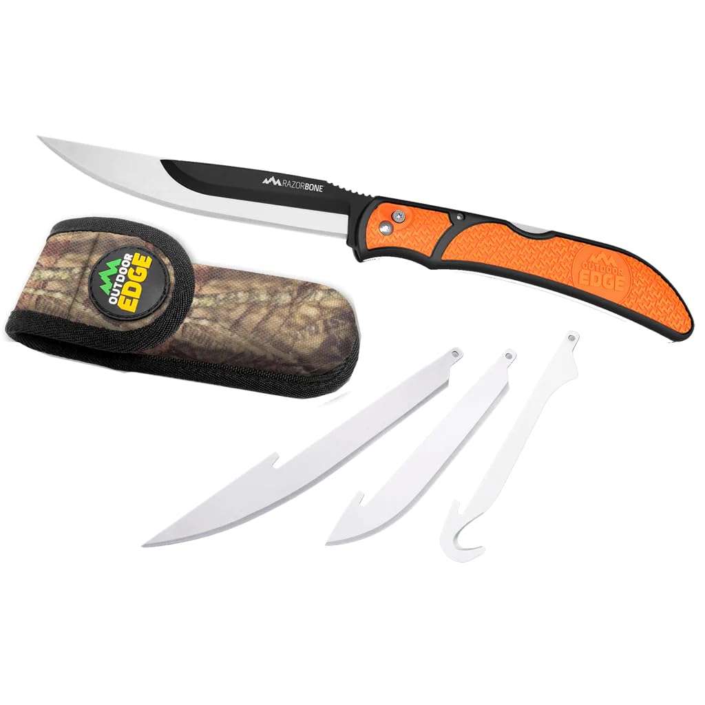 Outdoor Edge RBB-20C RazorBone Orange, Fixed-Blade Knives - Amazon