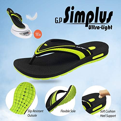 Gold Pigeon Shoes Simplus+ Yoga Mat Flip Flops: 8502 Blue, Women Size 11.5-12 / Men Size 10-10.5 (8502-blue-43) | Image 5