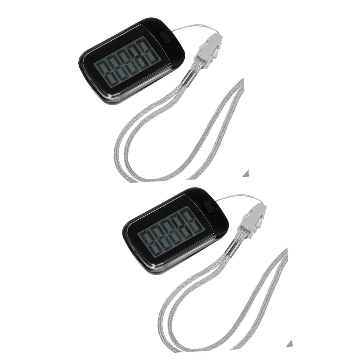 TOYANDONA Schrittzähler Tragbar Wandern Sensor Gehensmesser mit Klipp Knöchel Tracker klein Schalter Plastik Black