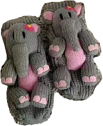 Image of Women's Thick Knit Skid proof Warm Casual Floor Carpet Socks