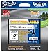 Brother TZEFX231CS P-Touch 1/2" Black print on White Flexible Industrial Tape (12 mm x 8 m)