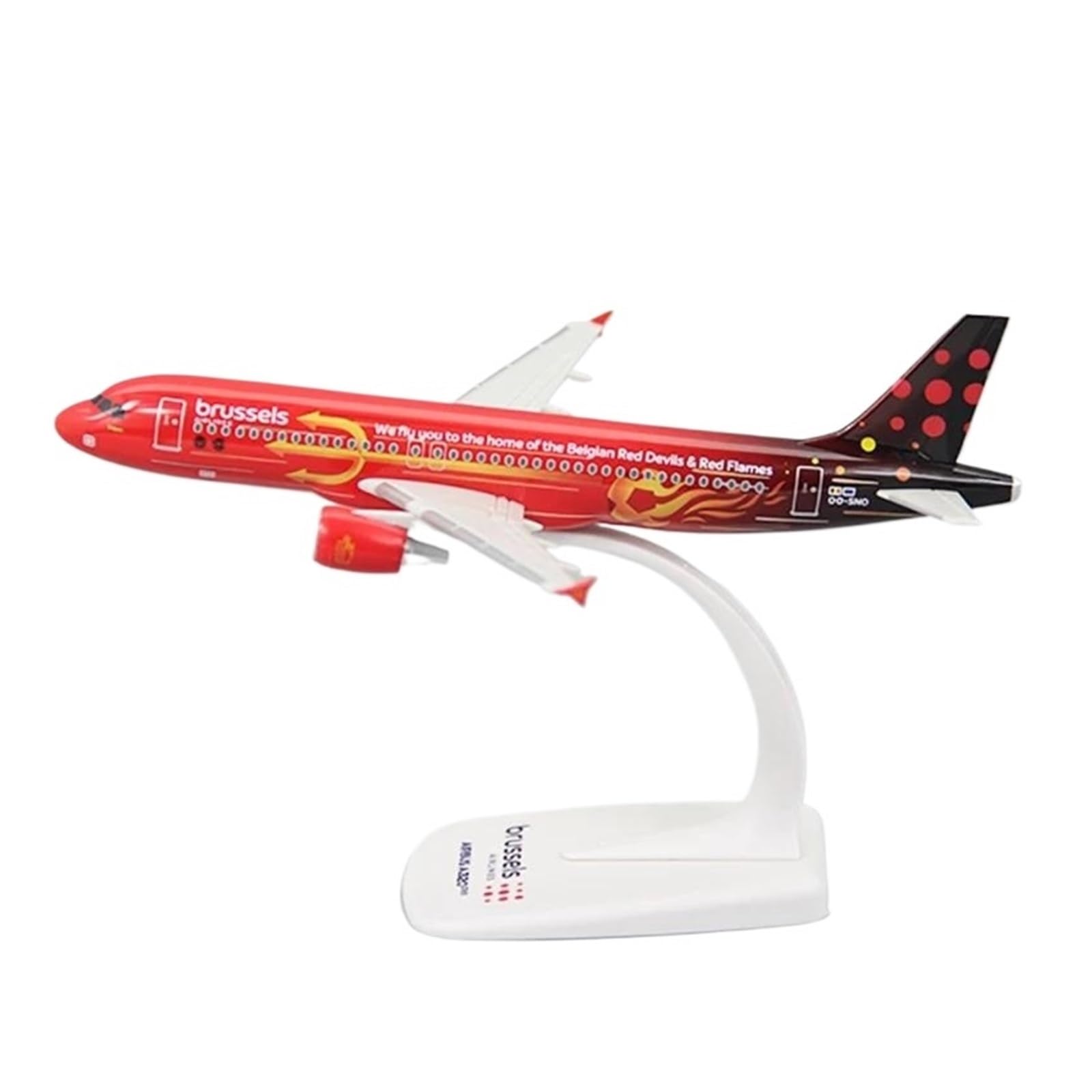 Must-have dla kolekcjonerów 1:200 dla A320 Trident Bruksela ABS Model samolotu zabawki Statyczny montaż samolotu do zestawu modeli do kolekcjonowania