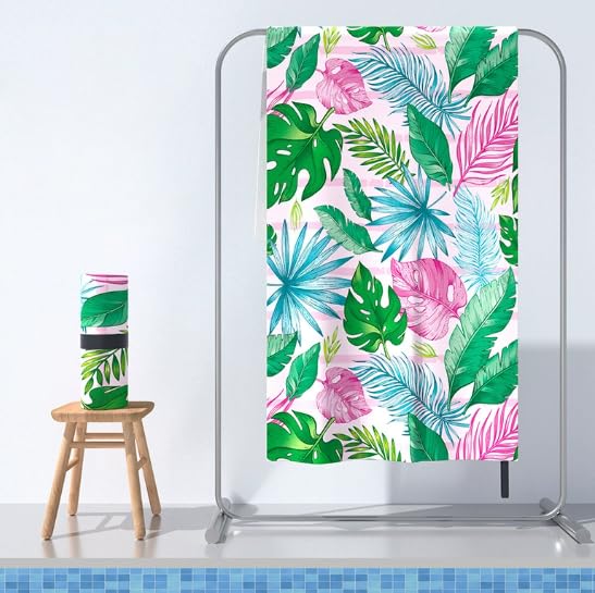Tropical Beach Towel Quick Dry Oversized Soft Beach Towel for Adults Blanket for Poolside Travel and Outdoor