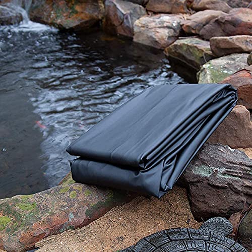 outdoor product Revestimiento de Estanque Negro, Resistente, Flexible, para estanques de Peces, para estanques de Peces, Fuentes de Arroyos y Jardines de Agua Membrana Plegable para Piscina Cover