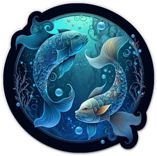 Pisces Zodiac Sign Celestial Astrology Sticker - 5