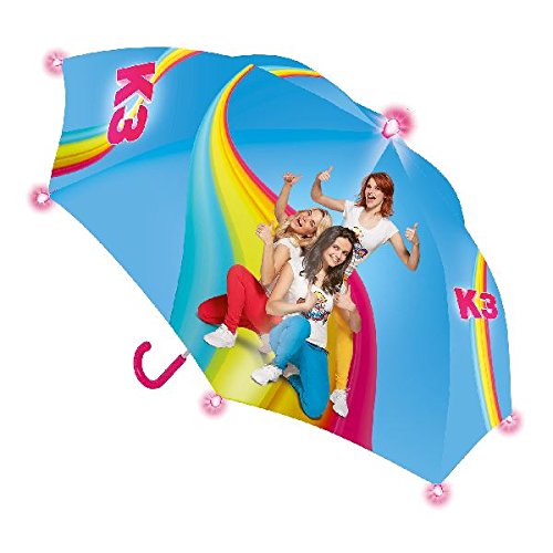 Preisvergleich Produktbild Studio100 0679069 K3 Regenschirm Glitzern mit Licht