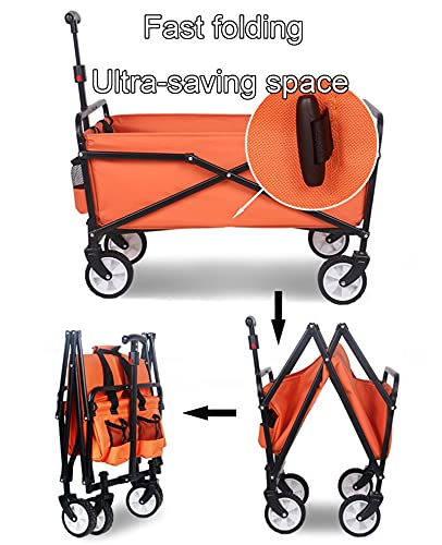 Garden Trolley Buiten Tuinwagen, Opvouwbare Rollende Opbergwagen Voor Picknick/Tuin/Reizen, Gemakkelijk Te Dragen (Color… - Image 4