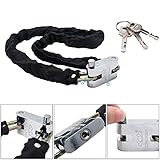 MASO Bike Chain Lock Heavy Duty Bicycle Motorcycle Mountain Road Cycling Chain & Padlock with Keys 1.2M