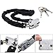 HugeAuto Zamek łańcuchowy do roweru wytrzymała kłódka z kluczami do roweru motocykla górskiego kolarstwa szosowego (długość 2 m)
