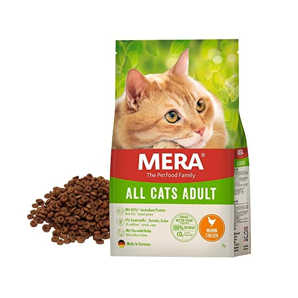 MERA Cats All Cats Huhn, Trockenfutter für ausgewachsene Katzen, getreidefrei & nachhaltig, mit hohem Fleischanteil – Bild 3