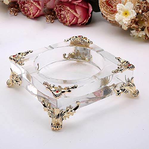 Cendrier de bar en cristal grand format 20cm usage public
