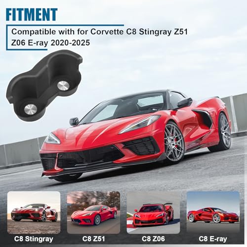 Insertos de silicona para portavasos Chevrolet Corvette C8 miniatura 5