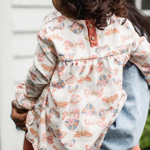 Burt's Bees Baby baby-girls Long Sleeve Top and Pant Set, 100% Organic Cotton Outfit - Image 6