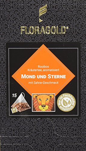 FLORAGOLD Pyramidenbeutel rotbuschtee Mond und Sterne, 1er Pack (1 x 45 g) Cover