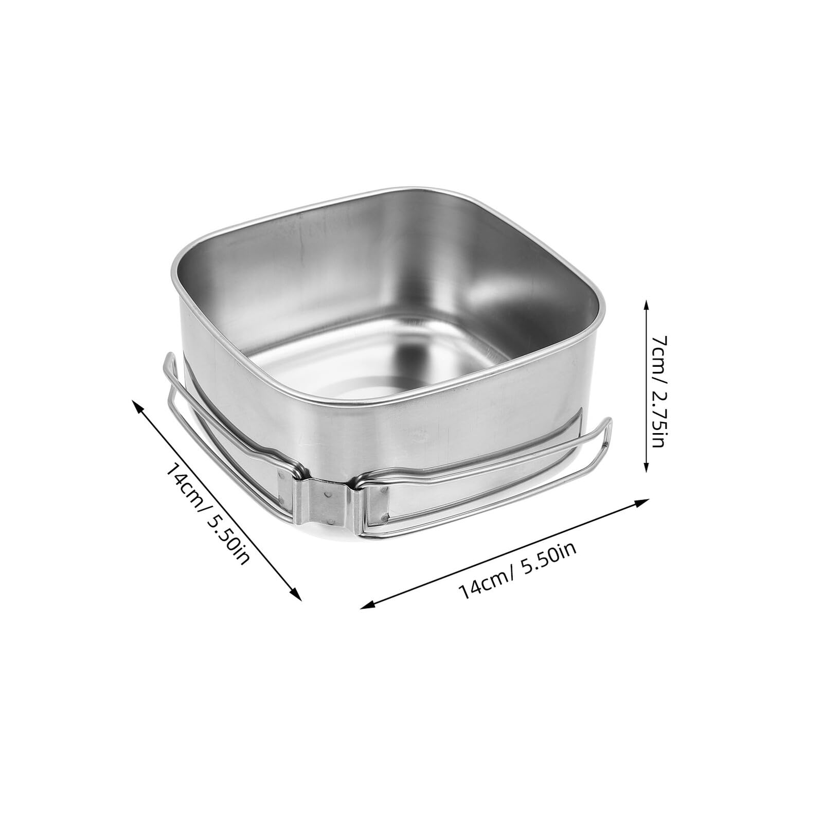 Alipis Set de Cuisson Camping Acier Inoxydable Vaisselle Portable pour Pique- et Randonnée Ustensiles Durables avec Poignées Pliables Matériel de Cuisson Extérieur Pratique