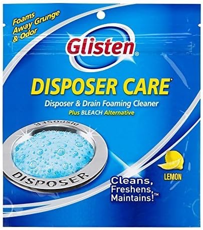 Glisten DP06N-PB Disposer Care Foaming Garbage Disposer Cleaner-4.9 Ounces (48 Uses)-Powerful Disposal Cleanser for Complete Cleaning of Entire Disposer Value Size PackTotal of 48 Packets