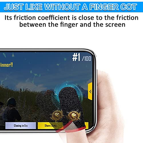IUGGAN Luvas para jogos PUBG Mobile Finger Sleeve Thumb [pacote com 10], capa de dedo para celular a