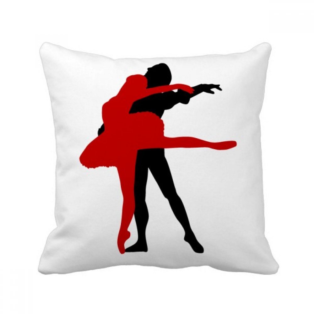 Coussin carré Art Duo Danse Sociale 40x40 cm avec insert multicolore pour canapé salon